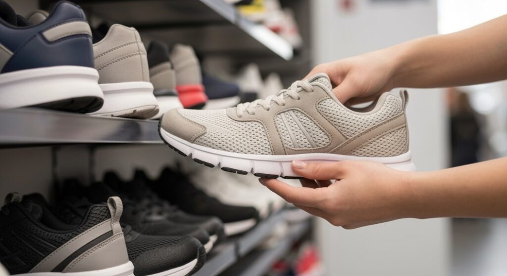 flat feet gym shoe selection