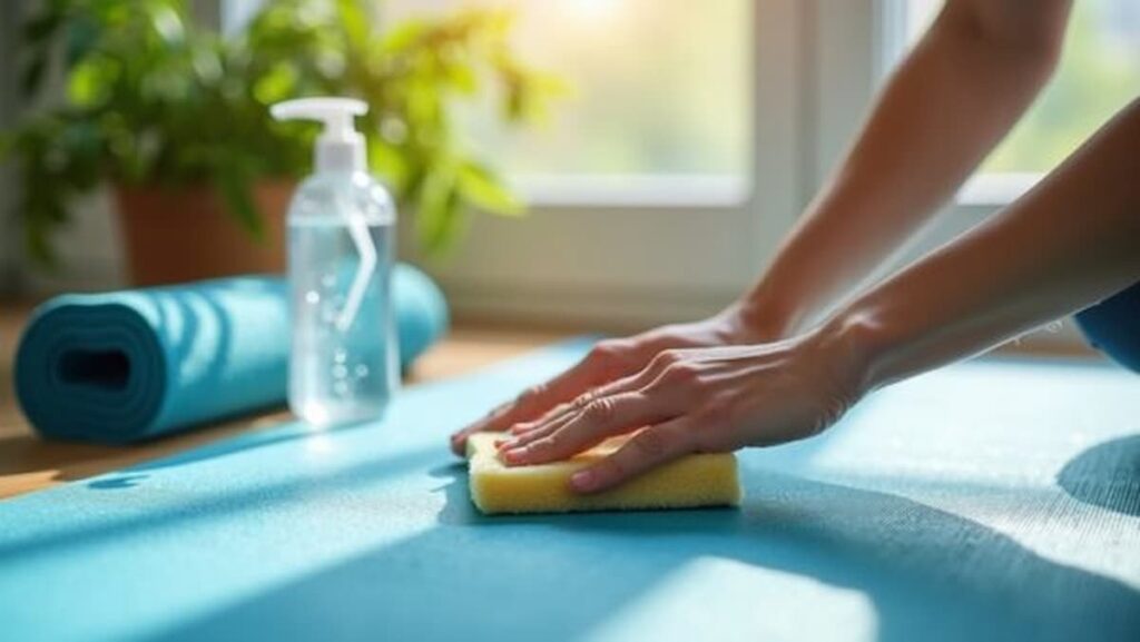 How to clean a yoga mat? Step by step