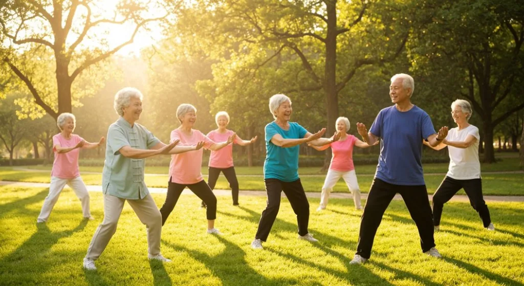 How does exercise help the elderly's mental wellbeing