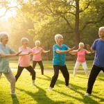 How does exercise help the elderly’s mental wellbeing